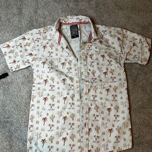 Like NEW Boys Cactus and Palm Tree Button down shirt